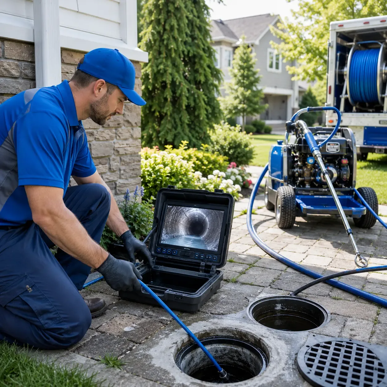Outdoor drain cleaning professionals serving Strabane, PA